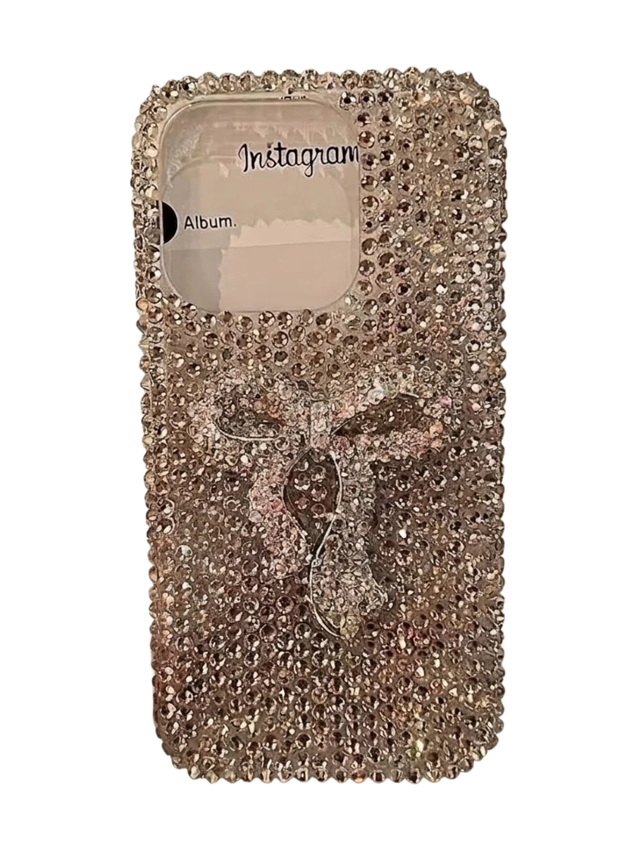 Lazo de Diamantes Plateado para iPhone