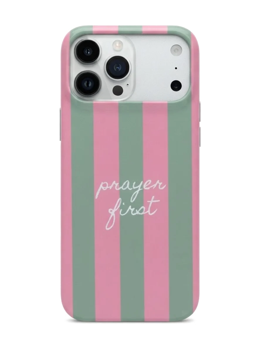 Verde Rosado con Rayas para iPhone